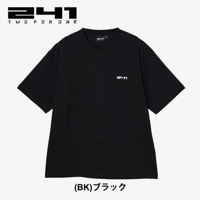 ツーフォーワン tシャツ 半袖 メンズ 241 MB4405 GRAPHIC SS TEE グラフィックショートスリーブTシャツ ブラック ホワイト M / L / XL 春夏 メール便 (240421)