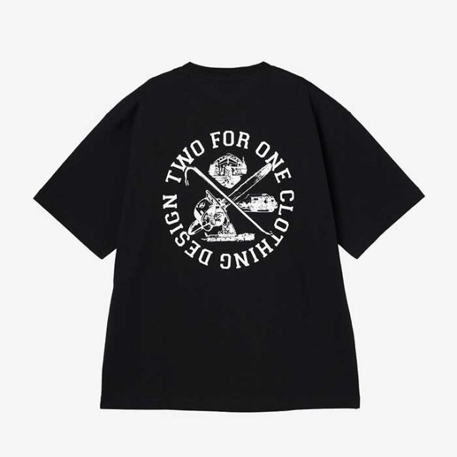 ツーフォーワン tシャツ 半袖 メンズ 241 MB4405 GRAPHIC SS TEE グラフィックショートスリーブTシャツ ブラック ホワイト M / L / XL 春夏 メール便 (240421)
