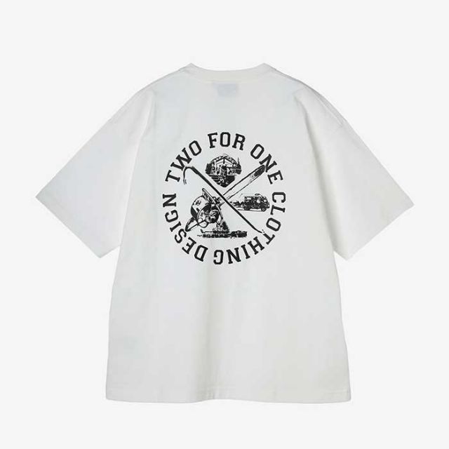 ツーフォーワン tシャツ 半袖 メンズ 241 MB4405 GRAPHIC SS TEE グラフィックショートスリーブTシャツ ブラック ホワイト M / L / XL 春夏 メール便 (240421)