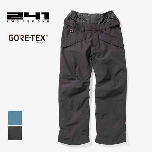 ツーフォーワン スノーボード パンツ フォーキャスターパンツ メンズ 241 MB3402 FORECASTER PNT ロングパンツ ブラック スターゲイザー GORE-TEX ２ ゴアテックス スノー M / L / XL (241023)