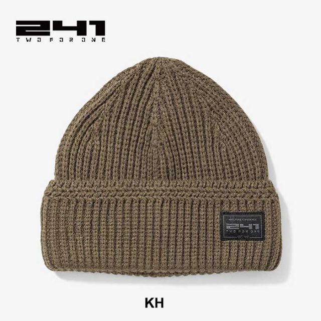 ツーフォーワン ビーニー 241 リブビーニー メンズ MB7412 RIB BEANIE ニットキャップ ブラック カーキ オッター メール便 (241023)