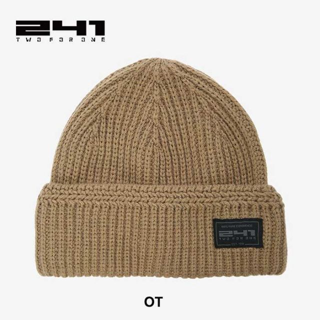 ツーフォーワン ビーニー 241 リブビーニー メンズ MB7412 RIB BEANIE ニットキャップ ブラック カーキ オッター メール便 (241023)