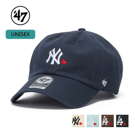 '47 フォーティーセブン ヤンキース ドジャース クリーンアップ キャップ WITH HEART ローキャップ MLB ベースボールキャップ コットン 帽子 メンズ レディース 14920417 14920416 14920415 14920414 14920417 CLEAN UP (260408)