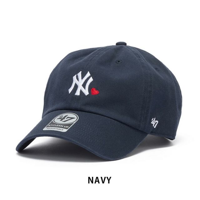 '47 フォーティーセブン ヤンキース ドジャース クリーンアップ キャップ WITH HEART ローキャップ MLB ベースボールキャップ コットン 帽子 メンズ レディース 14920417 14920416 14920415 14920414 14920417 CLEAN UP (260408)