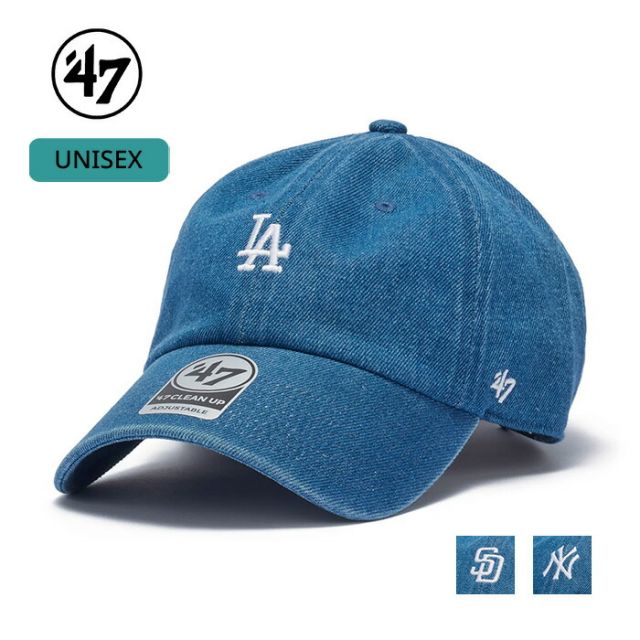'47 フォーティーセブン ローキャップ CLEAN UP クリーンナップ キャップ パドレス ヤンキース ドジャース 14920398 14920408 14920403 帽子 MLB コットン ウォッシュドデニム メンズ レディース (260408)