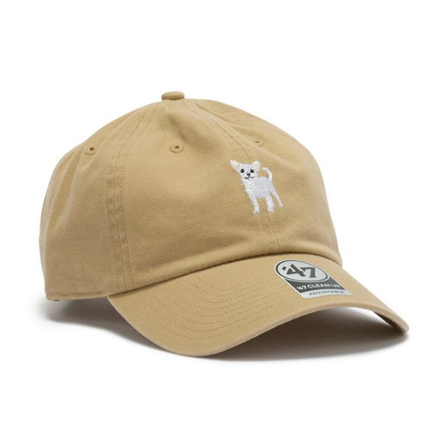 '47 フォーティーセブン DOG チワワ クリーンナップ キャップ ローキャップ ベースボールキャップ 14920369 14920368 犬 刺繍 コットン アジャスタブル 帽子 メンズ レディース (260408)