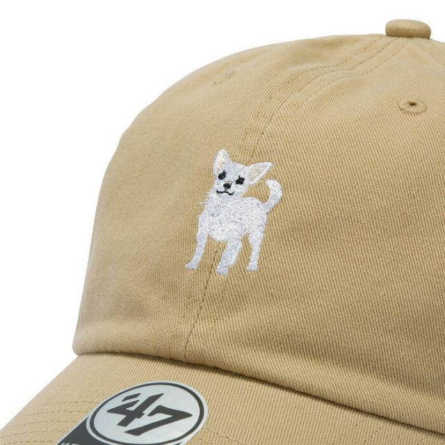 '47 フォーティーセブン DOG チワワ クリーンナップ キャップ ローキャップ ベースボールキャップ 14920369 14920368 犬 刺繍 コットン アジャスタブル 帽子 メンズ レディース (260408)
