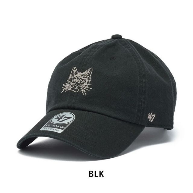 '47 フォーティーセブン CAT FACE キャットフェイス クリーンナップ キャップ 14920385 14920386 ローキャップ ベースボールキャップ サイズ調整可能 コットン メンズ レディース  (260408)