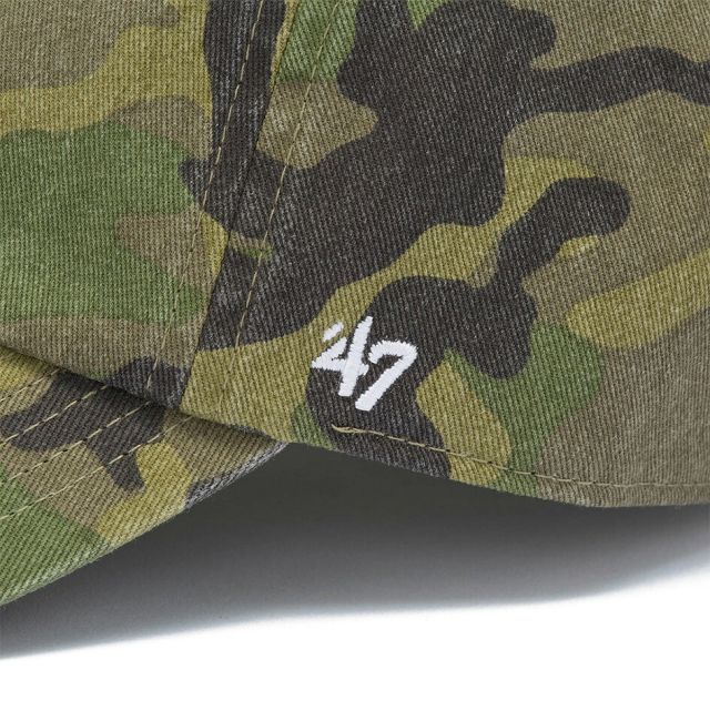フォーティセブン クリーンナップ MLB CAMO ウッドランドカモ キャップ '47 CLEAN UP B-CARGW12GWS-CMA B-CARGW16GWS-CMA B-CARGW17GWS-CMA ドジャース メッツ ヤンキース グリーン ウォッシュド コットン CLP-B-CARGW GWS (260629)