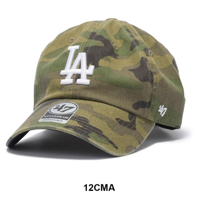 フォーティセブン クリーンナップ MLB CAMO ウッドランドカモ キャップ '47 CLEAN UP B-CARGW12GWS-CMA B-CARGW16GWS-CMA B-CARGW17GWS-CMA ドジャース メッツ ヤンキース グリーン ウォッシュド コットン CLP-B-CARGW GWS (260629)