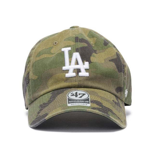 フォーティセブン クリーンナップ MLB CAMO ウッドランドカモ キャップ '47 CLEAN UP B-CARGW12GWS-CMA B-CARGW16GWS-CMA B-CARGW17GWS-CMA ドジャース メッツ ヤンキース グリーン ウォッシュド コットン CLP-B-CARGW GWS (260629)