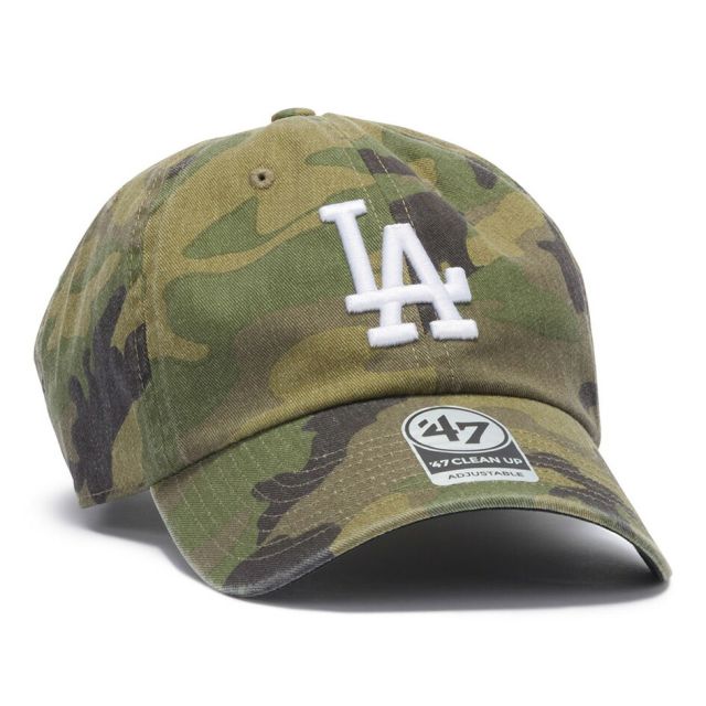 フォーティセブン クリーンナップ MLB CAMO ウッドランドカモ キャップ '47 CLEAN UP B-CARGW12GWS-CMA B-CARGW16GWS-CMA B-CARGW17GWS-CMA ドジャース メッツ ヤンキース グリーン ウォッシュド コットン CLP-B-CARGW GWS (260629)