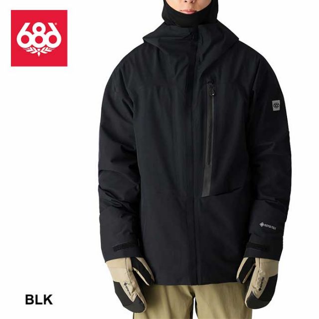 686 シックスエイトシックス スノーボード ジャケット 24-25モデル 型落ち M2W105 Mens Gore-Tex GT Jacket ゴアテックス GT ジャケット wear メンズ  ジャケット スノーボード ウエア SAGE COLORBLOCK 正規品 (231031)
