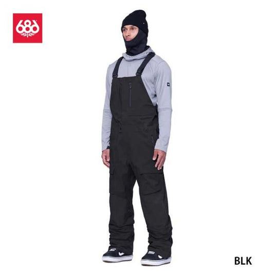 686 ビブパンツ GORE-TEX Stretch Dispatch Bib 24-25モデル 型落ち メンズ スノーボード ゴアテックス ストレッチ 耐久補強 RECCO 正規品  ビブパンツ ディスパッチ ビブ メンズ [231031]