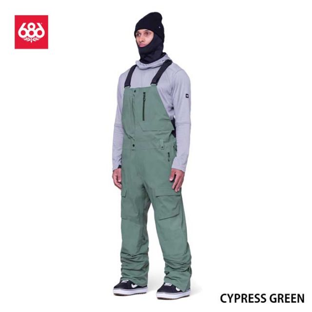 686 ビブパンツ GORE-TEX Stretch Dispatch Bib 24-25モデル 型落ち メンズ スノーボード ゴアテックス ストレッチ 耐久補強 RECCO 正規品  ビブパンツ ディスパッチ ビブ メンズ [231031]