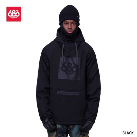 686 シックスエイトシックス スノーボード 防水パーカー 型落ち [ M3WNCS110 ] WATERPROOF HOODY ウォータープルーフフーディ メンズ [231031]