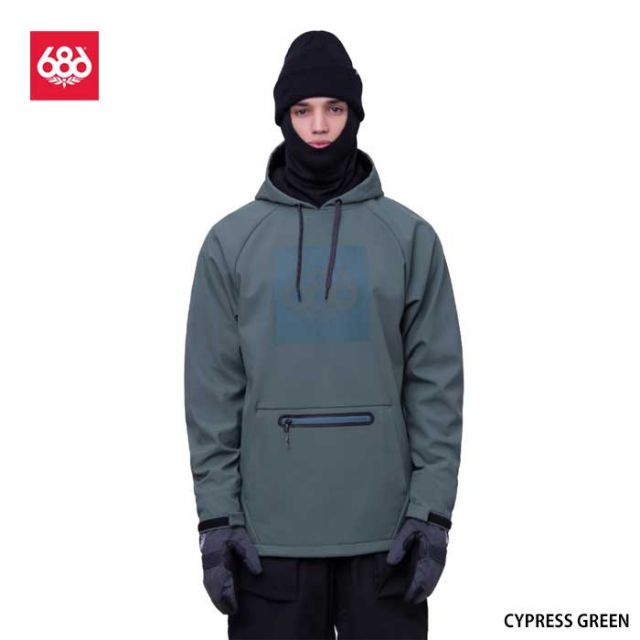686 シックスエイトシックス スノーボード 防水パーカー 型落ち [ M3WNCS110 ] WATERPROOF HOODY ウォータープルーフフーディ メンズ [231031]