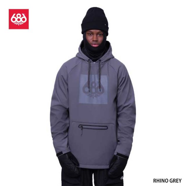 686 シックスエイトシックス スノーボード 防水パーカー 型落ち [ M3WNCS110 ] WATERPROOF HOODY ウォータープルーフフーディ メンズ [231031]
