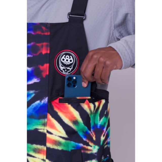 686 シックスエイトシックス ロクハチロク 型落ち グレイトフルデッド スノーボード ビブパンツ  [ M2W212 ] FRONTIER SHELL BIB フロンティア シェルビブ メンズ [231031]