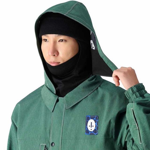 シックスエイトシックス スノーボードウェア ジャケット メンズ 24-25モデル 型落ち  686 M4WN140 DOJO SHELL JACKET グリーン ブルー M / L (241131)