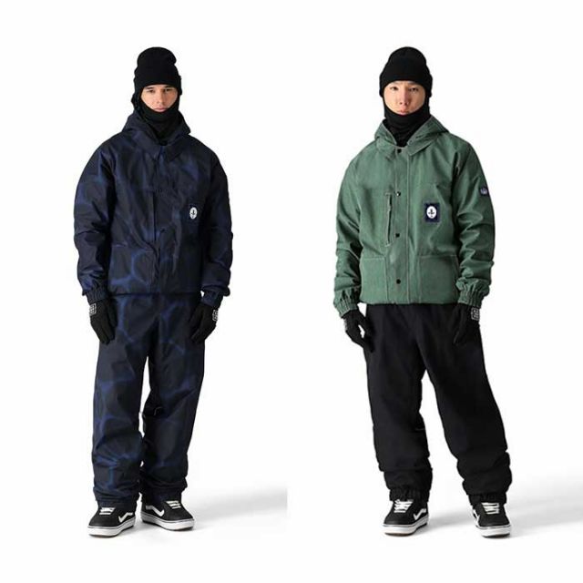 シックスエイトシックス スノーボードウェア パンツ メンズ ユニセックス 24-25モデル 型落ち 686 M4WN225 DOJO PANT ブラック ブルー L / XL (241131))