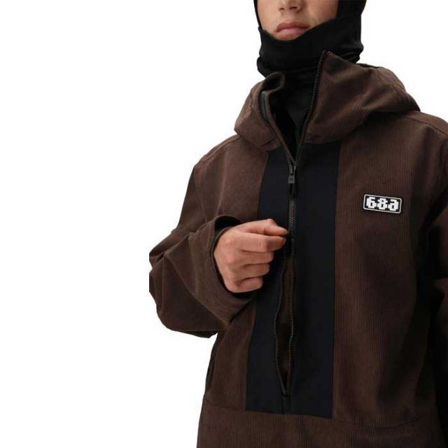 シックスエイトシックス スノーボードウェア ジャケット メンズ 25-26モデル 686 M3WN136 GHOST 2.5L SHELL ANORAK アノラック スキー スノボ (241131)