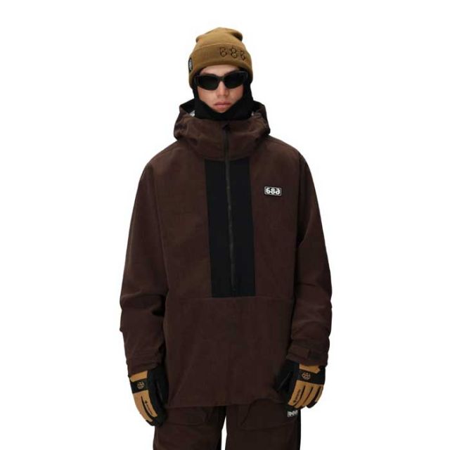 シックスエイトシックス スノーボードウェア ジャケット メンズ 25-26モデル 686 M3WN136 GHOST 2.5L SHELL ANORAK アノラック スキー スノボ (241131)