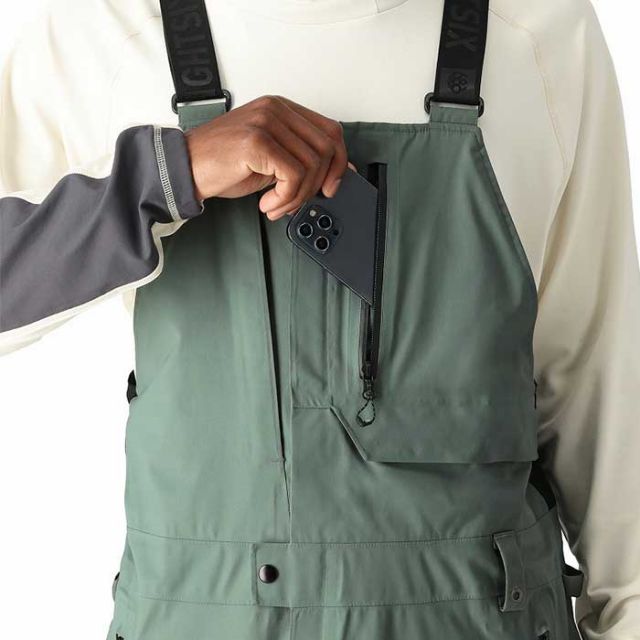 シックスエイトシックス スノーボードウェア メンズ 24-25モデル 型落ち ビブパンツ 686 M2W202 GORE-TEX STRETCH DISPATCH BIB ゴアテックス M / L (241131)