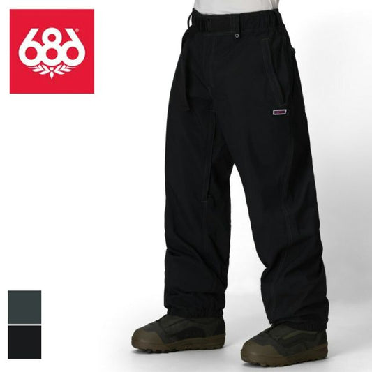 シックスエイトシックス 686 M5WN239 MENS DOJO SHELL PANT シックスエイトシックス MENS DOJO SHELL PANT メンズ 25-26モデル ドウジョウ シェルパンツ モ リップストップ スノーボードパンツ 20K防水 15K透湿 PFASフリー Forest Bailey ユニセックス対応 (251020)