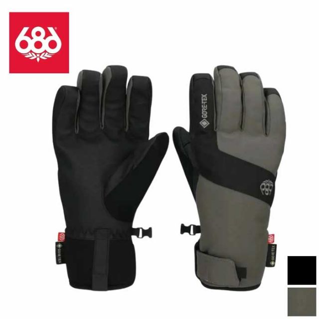 シックスエイトシックス メンズ 25-26モデル 686 M5WNGLV159 GTX LINEAR UNDER CUFF GLOVE メンズ スキー スノボ グローブ 防水 タッチパネル対応 (251020)