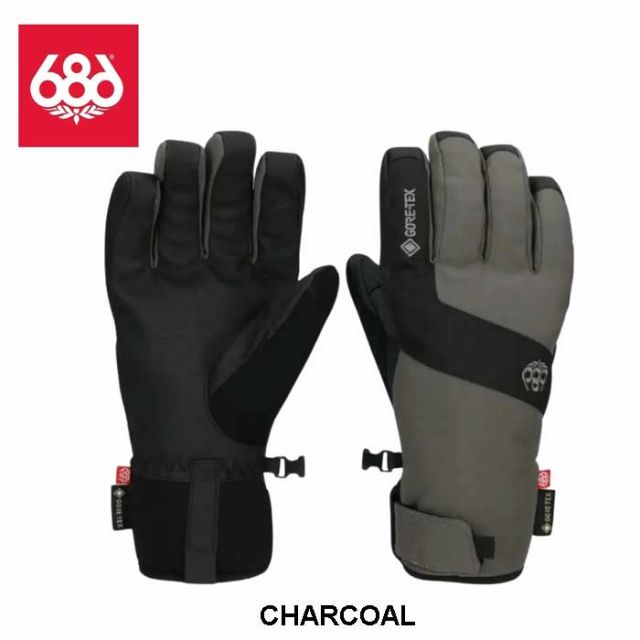 シックスエイトシックス メンズ 25-26モデル 686 M5WNGLV159 GTX LINEAR UNDER CUFF GLOVE メンズ スキー スノボ グローブ 防水 タッチパネル対応 (251020)