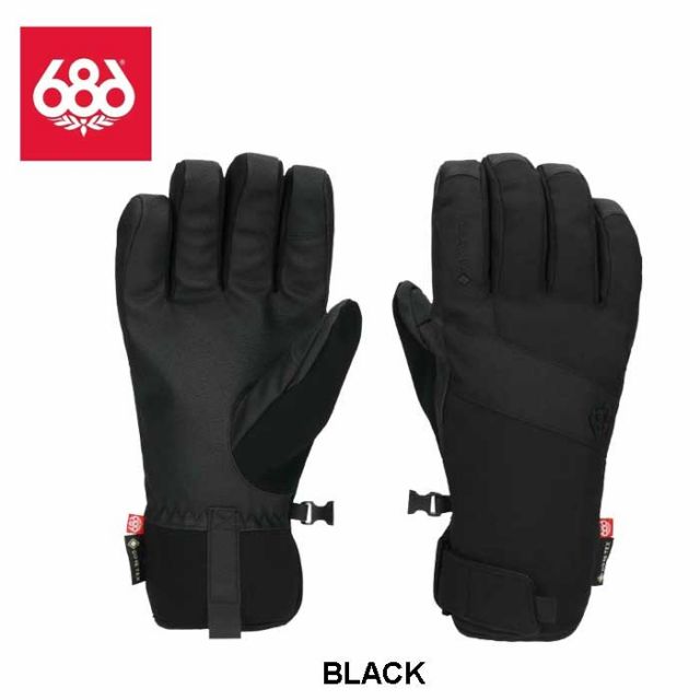 シックスエイトシックス メンズ 25-26モデル 686 M5WNGLV159 GTX LINEAR UNDER CUFF GLOVE メンズ スキー スノボ グローブ 防水 タッチパネル対応 (251020)