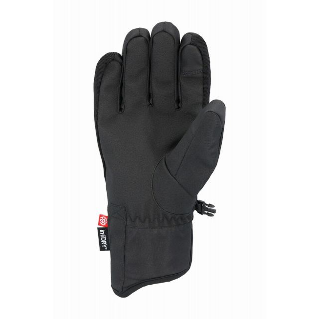 シックスエイトシックス 686 M2WGLV114 MENS PRIMER GLOVE 25-26モデル ブラック スノーボードグローブ メンズ レディース ユニセックス インサレーション 保温 撥水 リストリーシュ付き 5本指 スノーグローブ 2025新作 (251020)