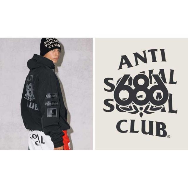 アンチソーシャルクラブ シックスエイトシックス ビーニー Autumn Headwear コラボ 686 25-26モデル  M5WNBNE213 686 ASSC CLUB BEANIE - ASSC LIMESTONE ニット帽 スキー スノボ スノーボード アクリルニット メール便 (251020)
