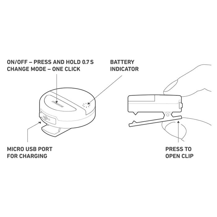 BOOKMAN Eclipse With USB-C Black ウェアラブルライト LEDライト BOOKMAN25001