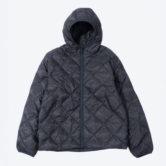 Hiking Patrol Base LT Down Hooded Jacket　【Charcoal Black】　ライトダウン フーディ M L　/ (HP26018)
