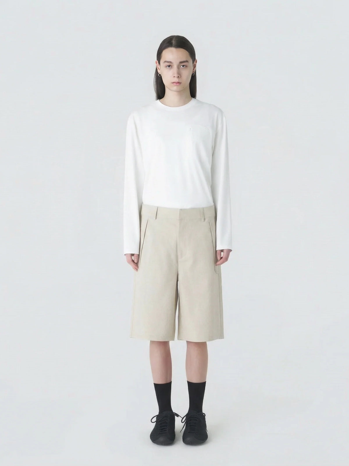 Hiking Patrol Path Linen Cotton Mixed Shorts　【SAND】　リネンコットン ショーツ S　/ (HP26016)