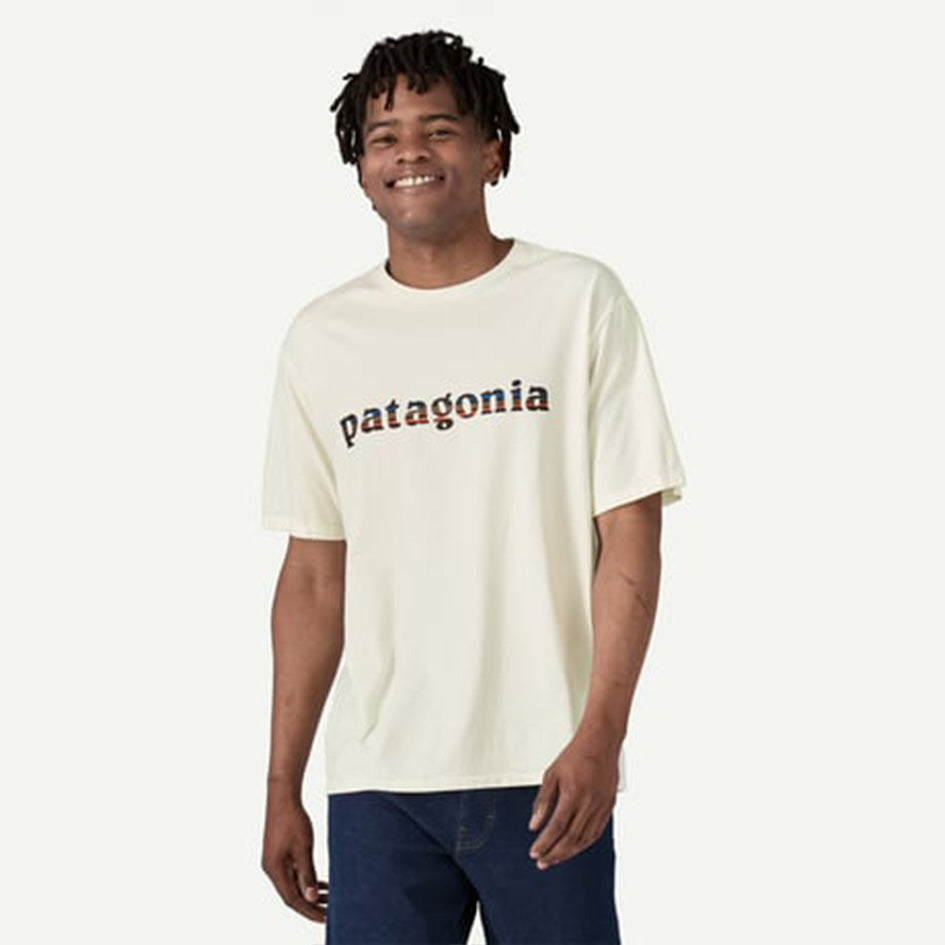 patagonia 37776 メンズ・'73 テキスト・ロゴ・オーガニック・Tシャツ (PATAGONIA25010)