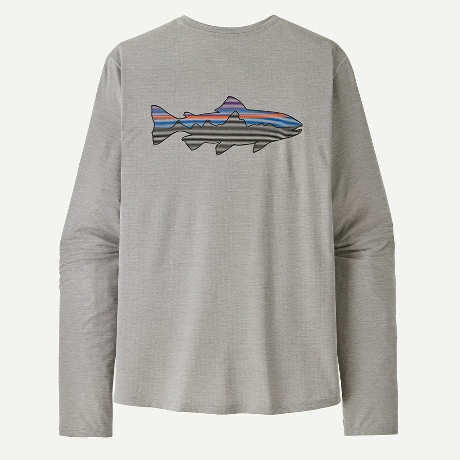 patagonia 44932 メンズ・ロングスリーブ・キャプリーン・クール・サン・シャツ（フィッツロイ・トラウト）(PATAGONIA26017)
