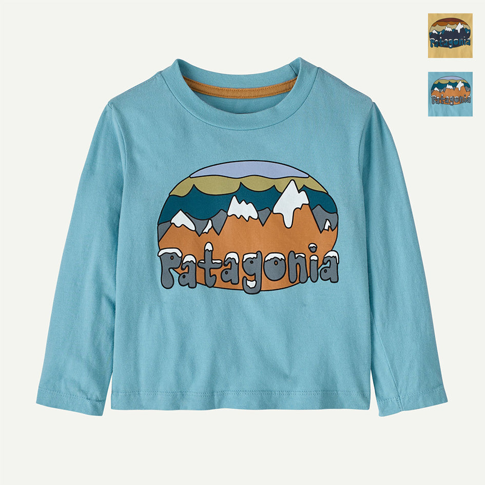patagonia 60357 ベビー・ロングスリーブ・フィッツロイ・フラーリーズ・Tシャツ(PATAGONIAKS059)