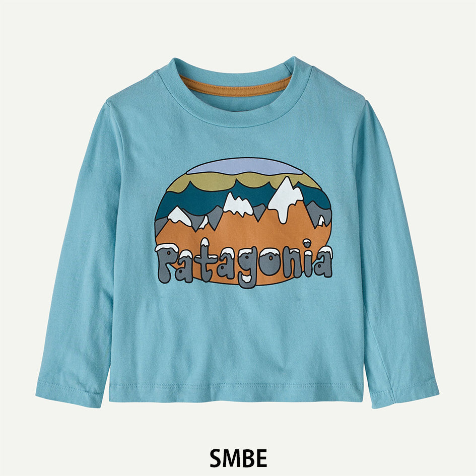 patagonia 60357 ベビー・ロングスリーブ・フィッツロイ・フラーリーズ・Tシャツ(PATAGONIAKS059)