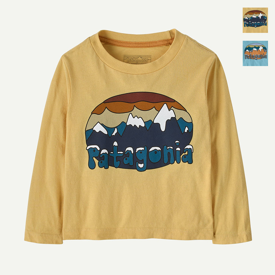 patagonia 60357 ベビー・ロングスリーブ・フィッツロイ・フラーリーズ・Tシャツ(PATAGONIAKS059)