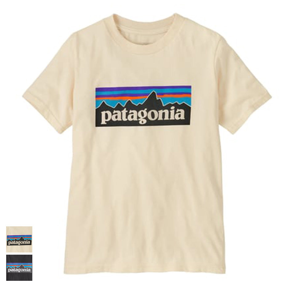 patagonia 62148 キッズ・P-6 ロゴ・Tシャツ (PATAGONIKS25008)