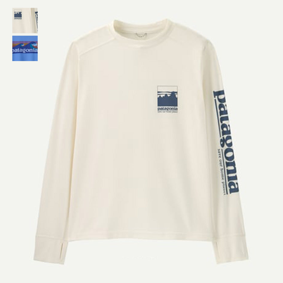 patagonia 62386 キッズ・ロングスリーブ・キャプリーン・シルクウェイト・Tシャツ (PATAGONIKS25010)