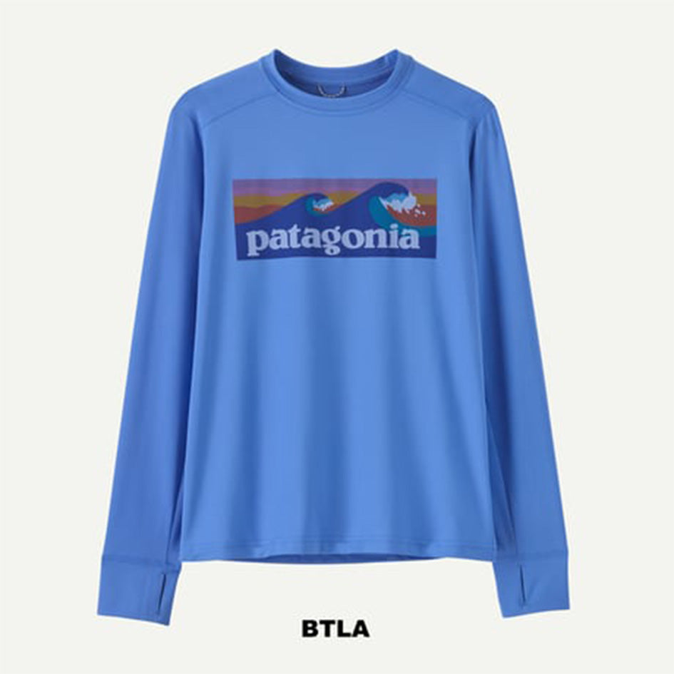 patagonia 62386 キッズ・ロングスリーブ・キャプリーン・シルクウェイト・Tシャツ (PATAGONIKS25010)