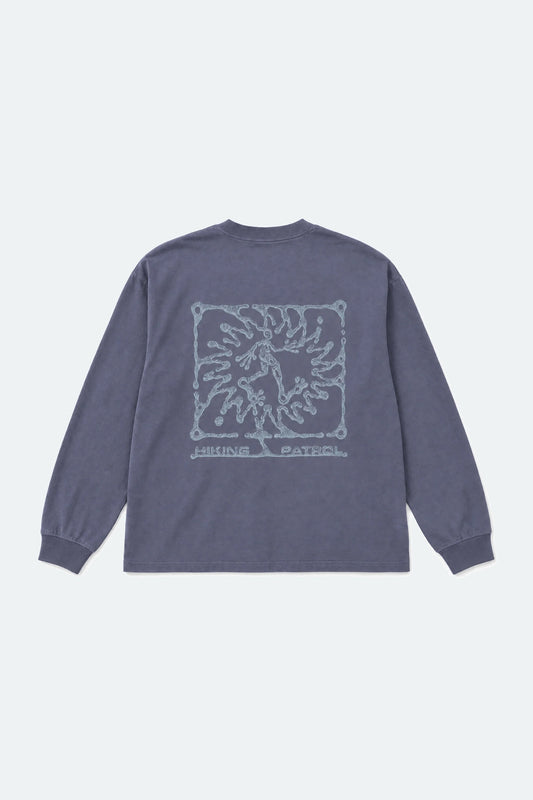 HIKINGPATROL INK DROP L/S T-SHIRT / GREY (HP26027)