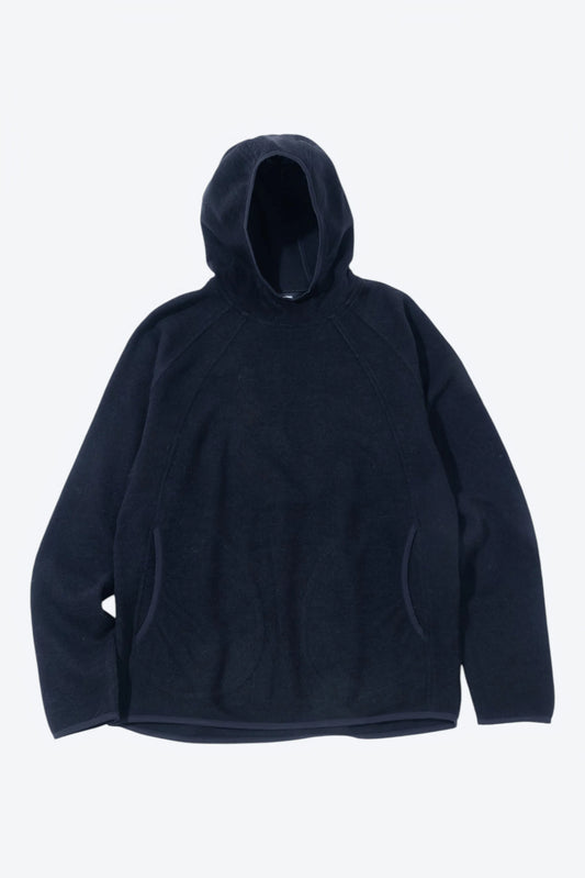 HIKINGPATROL ORBIT KNIT HOODED PULLOVER / BLACK (HP26023)