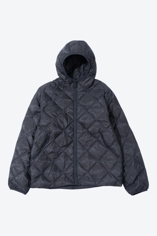 Hiking Patrol Base LT Down Hooded Jacket　【Charcoal Black】　ライトダウン フーディ M L　/ (HP26018)