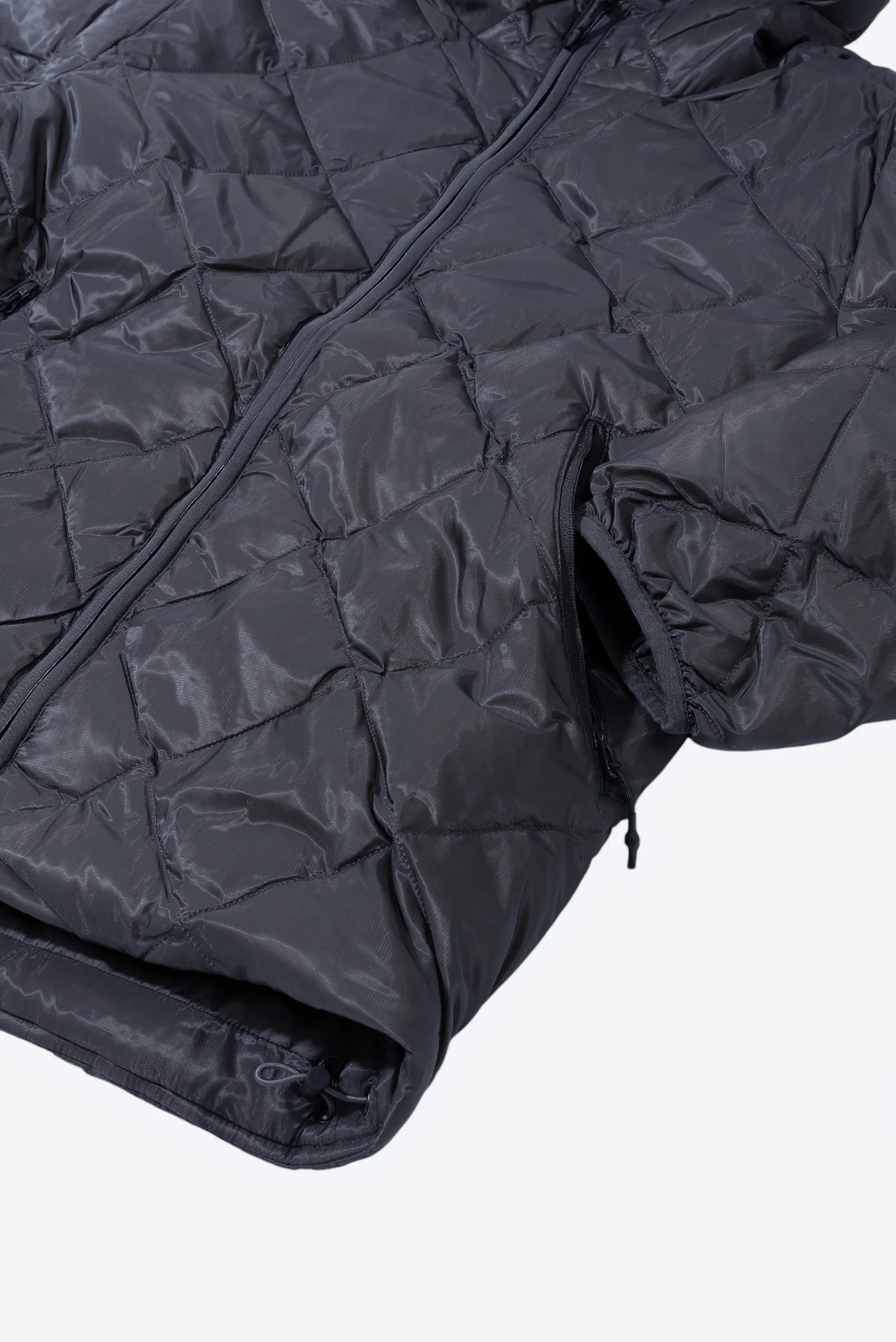 Hiking Patrol Base LT Down Hooded Jacket　【Charcoal Black】　ライトダウン フーディ M L　/ (HP26018)