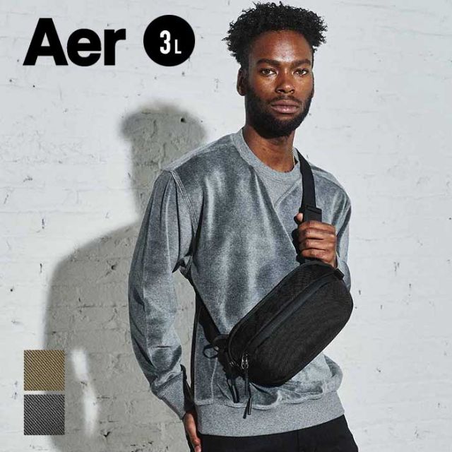 エアー スリングバッグ Aer DAY SLING 3  (21026 / 22026) ショルダーバッグ トラベル コーデュラ バリスティックナイロン メンズ レディース ユニセックス ブラック オリーブ 旅行 3L 斜めがけ シンプル 小さめ (240402)